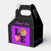 LOVE Apple Heart Aardappel Naam Dank je Favor Box Bedankdoosjes (Achterkant)