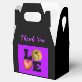 LOVE Apple Heart Aardappel Naam Dank je Favor Box Bedankdoosjes (Geopend)