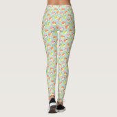 Love Apples Leggings Turquoises (Dos)