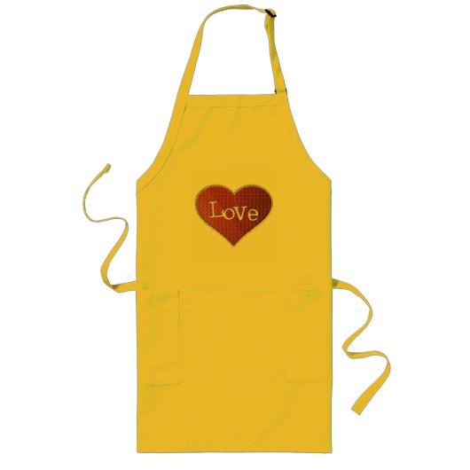 Love Apron Lang Schort (Voorkant)