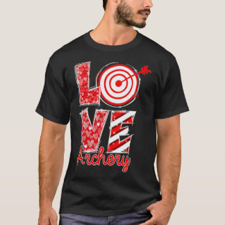 Love Archery Happy Valentine Day Archery Lover Out T-shirt