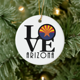 LOVE Arizona Keramisch Ornament