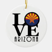 LOVE Arizona Keramisch Ornament (Voorkant)