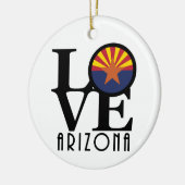 LOVE Arizona Keramisch Ornament (Links)