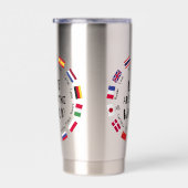 Love Around the World Languages  Geïsoleerde Drinkbeker (Rechts)