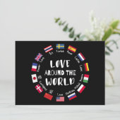Love Around the World Languages  Kaart (Staand voorkant)