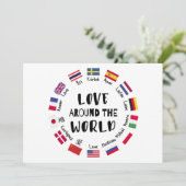 Love Around the World Languages  Kaart (Staand voorkant)