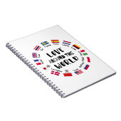 Love Around the World Languages Notitieboek (Rechterzijde)