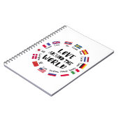 Love Around the World Languages Notitieboek (Linkerzijde)