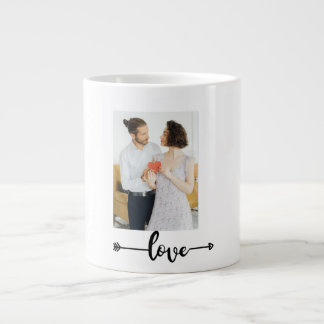 Love Arrow Couple Mug – Romantic Gift Extra Grote Beker