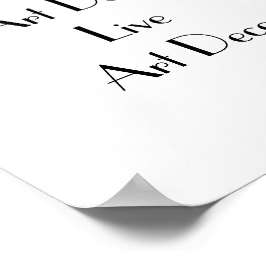 Love Art Déco Typographie (Coin)