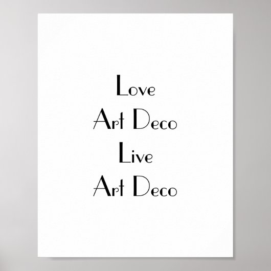 Love Art Déco Typographie (Devant)