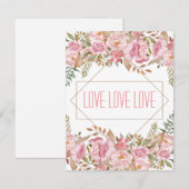 LOVE - Art pour la charité - Carte de voeux (Devant / Derrière)