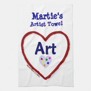 Love Art - Serviette Artiste (Personnaliser)