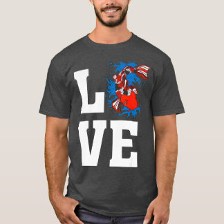 Love Artistic Japanse Koi Fish - Koi Pond Fish T-shirt
