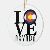 LOVE Arvada Keramisch Ornament (Links)
