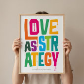 Love As Strategy Poster – Typography Wall Print