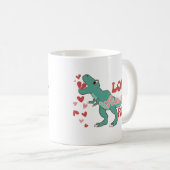 Love-Asaurus Rex Grappig Koffiemok (Voorkant rechts)