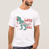 Love-Asaurus Rex Grappig T-shirt (Voorkant)