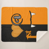 Love at First Bite Halloween Sherpa Deken (Voorkant (horizontaal))