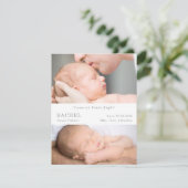Love at First Sight Photo Baby Announcement card (Staand voorkant)