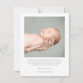 Love at First Sight Photo Baby Announcement card (Achterkant)