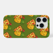 Love at First Slice - Pizza Meets Pineapple iPhone Hoesje (Achterkant horizontaal)