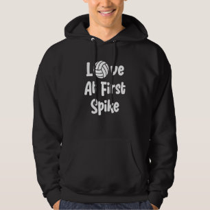Love at First Spike Volleyball Hoodie