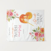 Love at First Spritz Bridal Shower Backdrop Sign Wandkleed (Voorkant (horizontaal))