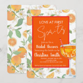 Love at First Spritz Bridal Shower Invitation Kaart (Voorkant / Achterkant)