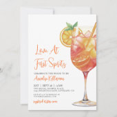 Love At First Spritz Bridal Shower Kaart (Voorkant)