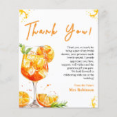 Love at First Spritz Fête des mariées Carte de rem (Devant)