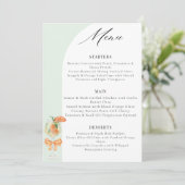 Love At First Spritz Green Arch Bridal Shower Menu (Staand voorkant)