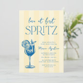 Love at First Spritz Invitation de Fête de Fiançai (Debout devant)