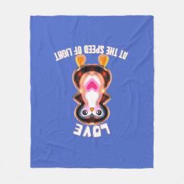 Love at the Speed of Light Penguin Gift Fleece Deken