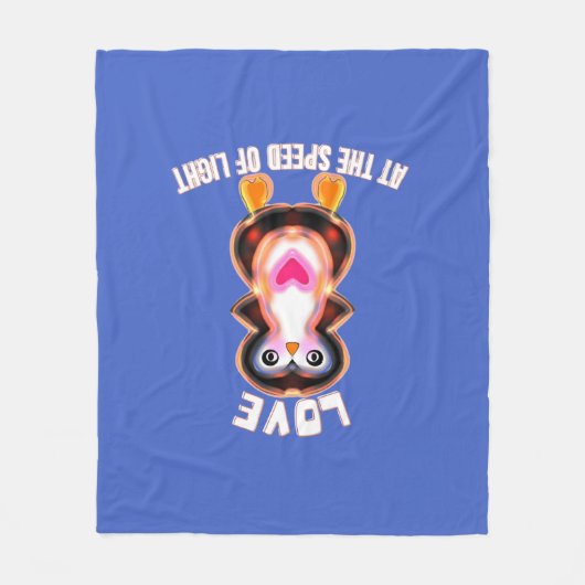 Love at the Speed of Light Penguin Gift Fleece Deken (Voorkant)