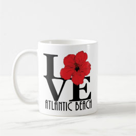 LOVE Atlantic Beach Red Hibiscus 11oz Koffiemok