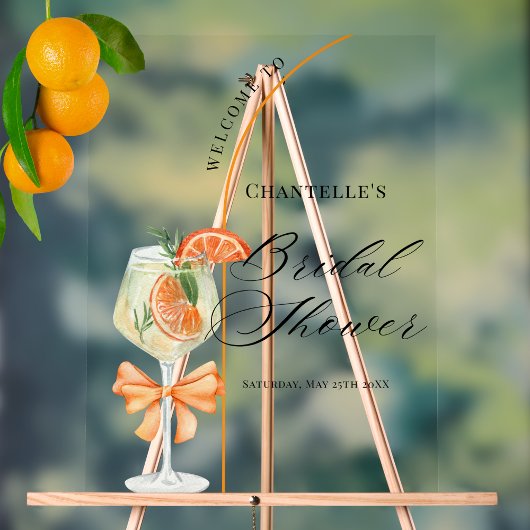 Love Au Premier Spritz Welcome à la Mariée