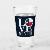 LOVE Austin Texas Glas (Voorkant)