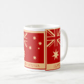 Love Australia - Flag Vintage Mugs (Devant droit)