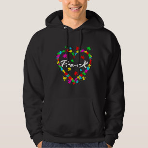 Love Autism Pre K Student Teacher Autism Awareness Hoodie