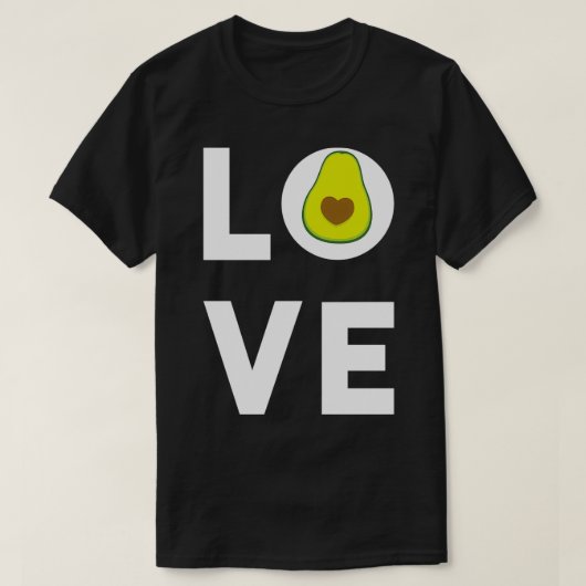 Love Avocado Funny T-shirt (Design voorkant)