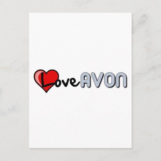 Love AVON Briefkaart (Voorkant)