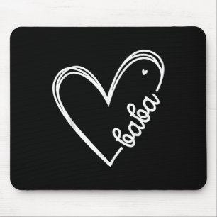 Love Baba Heart Mannen Vaderdag Verjaardag Muismat