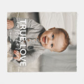 Love Baby Foto Fleece Blanket (Voorkant (Horizontaal))