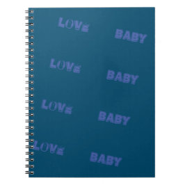 LOVE_BABY_MODERN_OCEAN BLUE_SO_CUTE_NOTE BOEK NOTITIEBOEK