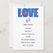Love Baby Shower Invitation (Devant)