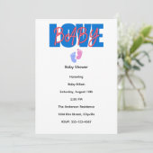 Love Baby Shower Invitation (Debout devant)