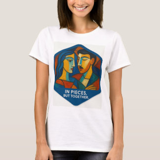 Love Back Together, Cubist Love Art Print T-shirt