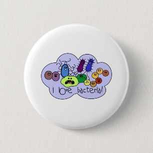 Love Bacteria Ronde Button 5,7 Cm
